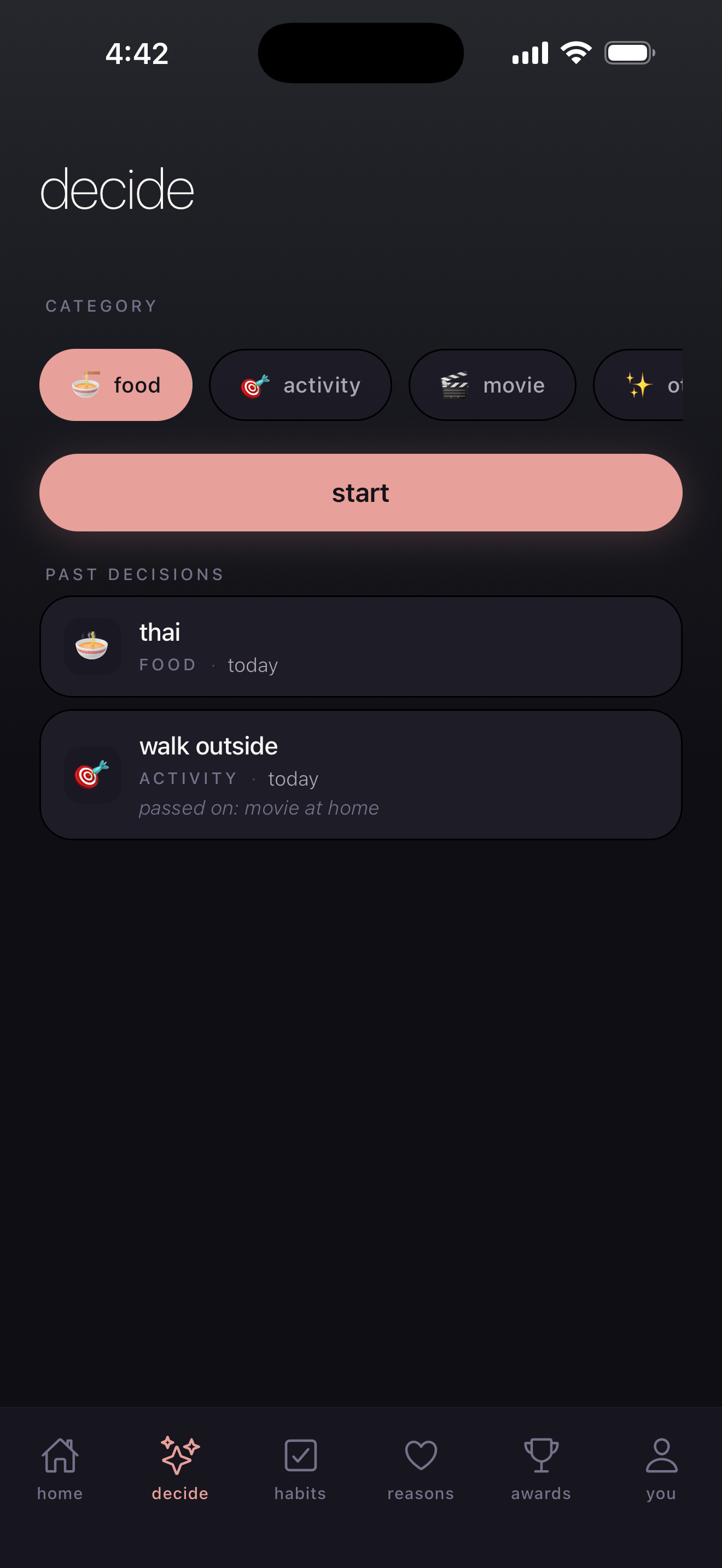 decide — gamify or randomize when you can't decide